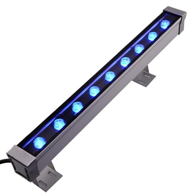  LED 9pcs High Power LED outdoors 9W Blue Wall Washer Light AC85-265V