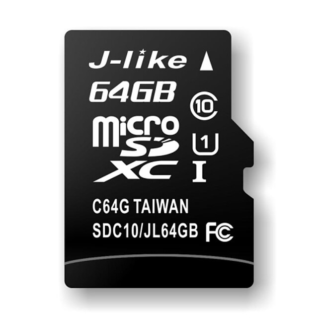  64GB J-liknande klass 10 MicroSDHC TF minneskort