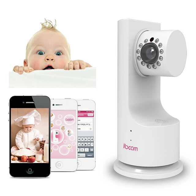  ibcam trådløse hjemme ip nettverk wifi sikkerhet kamera for baby med p2p musikk spille toveis talk