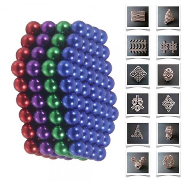  216 pcs Magnet Toy Building Blocks Super Strong Rare-Earth Magnets Neodymium Magnet Metal Adults' Boys' Girls' Toy Gift / 14 Years & Up