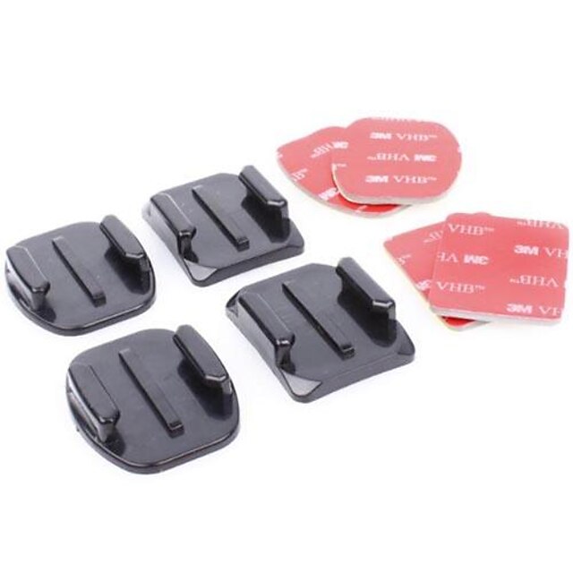  Adhesive Mounts 8 pcs For Action Camera Gopro 6 All Gopro Universal ABS