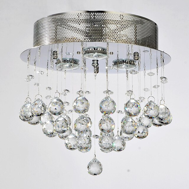  QINGMING® Lampy sufitowe Downlight Chrom Metal Kryształ 110-120V / 220-240V / GU10