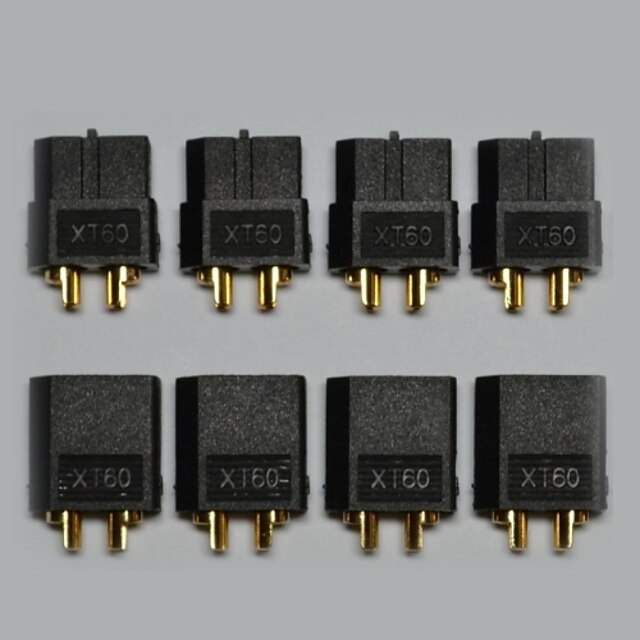  zwarte XT60 connectors mannelijke en vrouwelijke 5 paar / zak