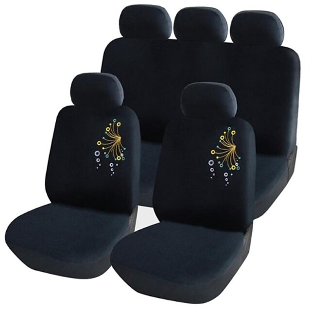  9 pcs mis en siège d'auto couvre universel ajustement matériau polyester design simple siège complet