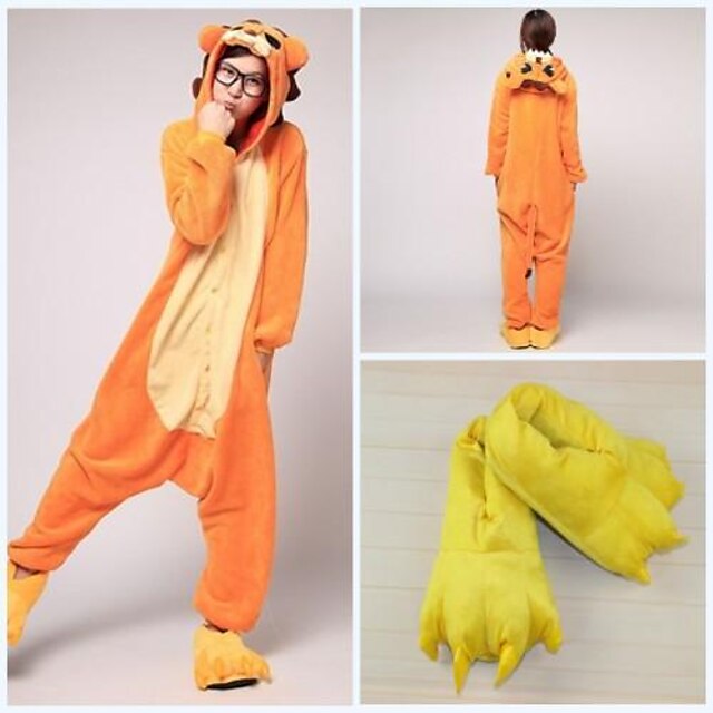 Toys & Hobbies Cosplay & Costumes | Kigurumi Pajamas Lion Leotard/Onesie Slippers Festival/Holiday Animal Sleepwear Halloween Ye