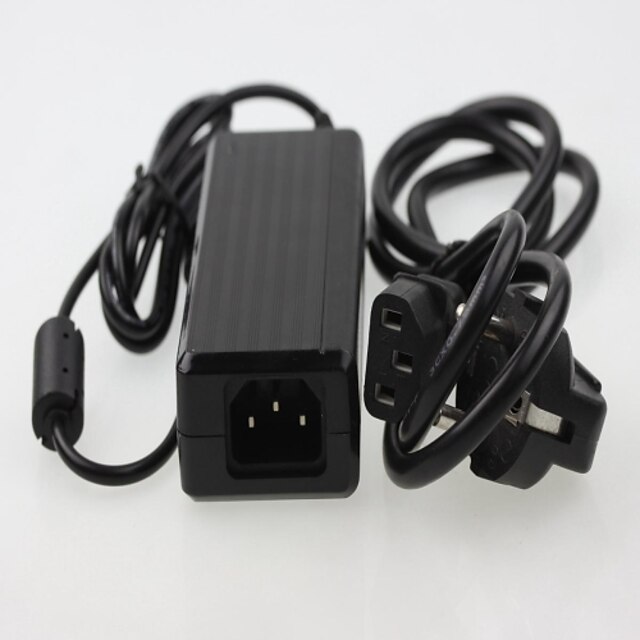  LED-ljus bar adapter ingång AC100-240V 50 / 60hz utgång DC12V 5a switchade nätaggregat