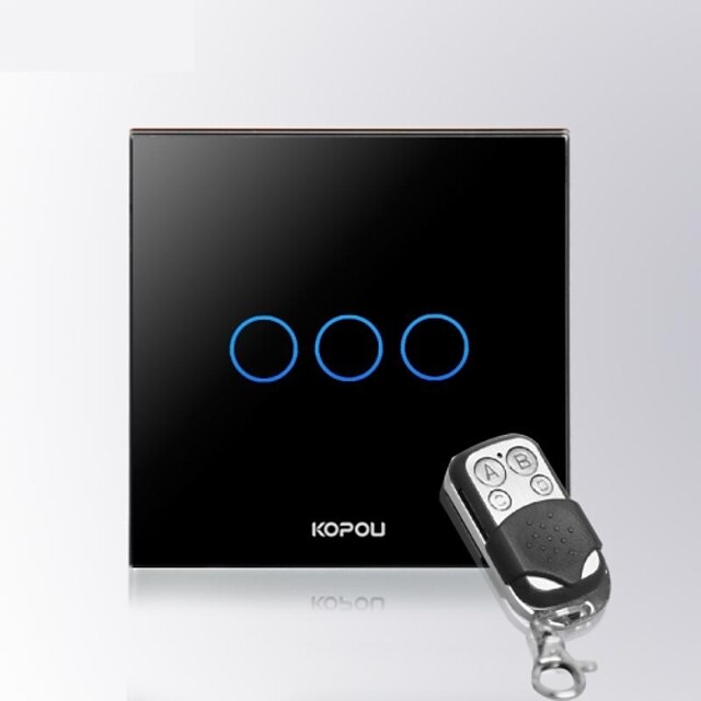  KOPOU Modern Style Glass Touch Switch(Touch with remote control)