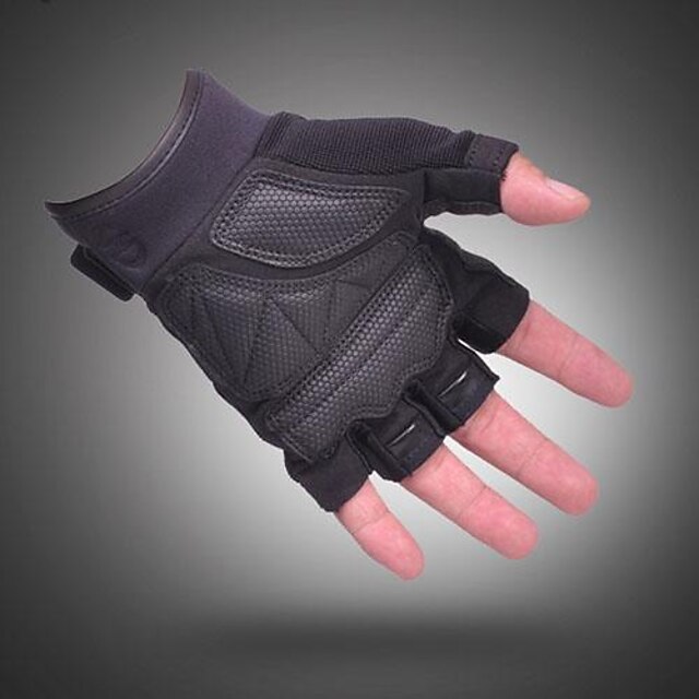  Glove Cycling / Bike All / Men's Fingerless Gloves Shockproof / Anti-skidding / Wearproof Spring / Summer / Autumn Black XL - Others