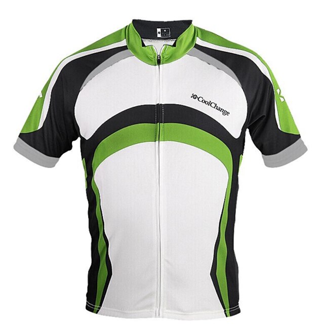  Hombre Manga Corta Bicicleta Camiseta / Maillot Top Impermeable Transpirable Secado rápido Deportes 100% Poliéster Ropa