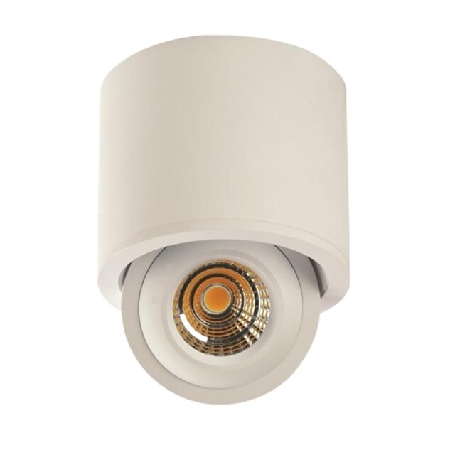  youoklight® 8wattů 1xcob 600lm 3000K teplé bílé světlo přisazená stropní svítidlo (AC 100-240 V, 360 stupňů rotace)