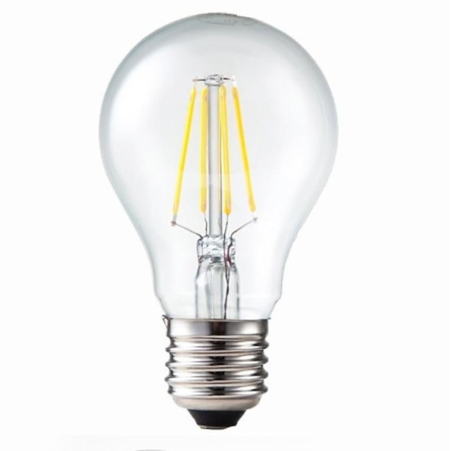  LED лампы накаливания 400 lm E26 / E27 G60 4 Светодиодные бусины COB Диммируемая Декоративная Тёплый белый 220-240 V / CE / # / RoHs