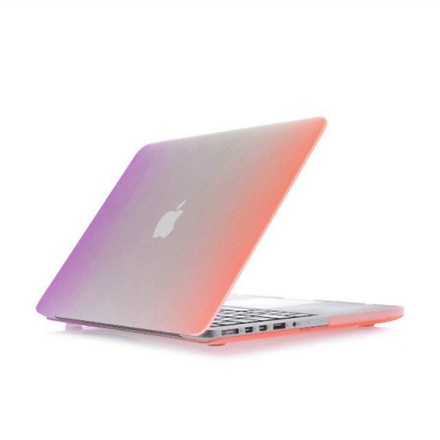  macbook case regenboog kleurrijk verloop frosted pvc voor air pro retina 11 12 13 15 laptop beschermhoes voor macbook nieuw pro 13.3 15 inch met touch bar
