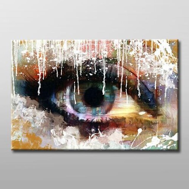 Oil Painting Hand Painted - People Comtemporary Stretched Canvas