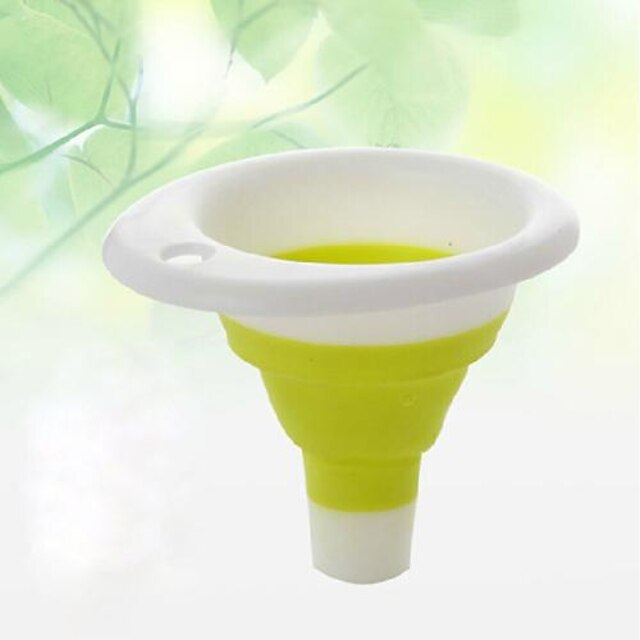  Portable Collapsible Scalable Silicone Funnel Oil Leak Water Leak Infusion Container