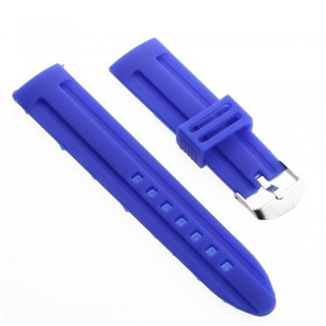  Unisex Silicone Watch Band Strap 22MM(Blue)