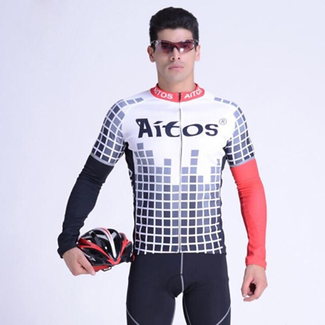  Jaggad Φανέλα ποδηλασίας Ανδρικά Μακρύ Μανίκι Ποδήλατο Αθλητική μπλούζα Μπολύζες Αναπνέει Πολυεστέρας Ελαστίνη Άνοιξη Φθινόπωρο