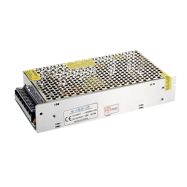  1PC Output 12V DC 12.5A Max 150W Watt Max AC/DC Switching Power Supply Converter (AC110-220V to DC12V)