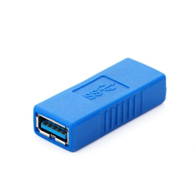  USB 3.0, nowy rodzaj żeński na żeński złącze adaptera przedłużacza niebieski łącznik
