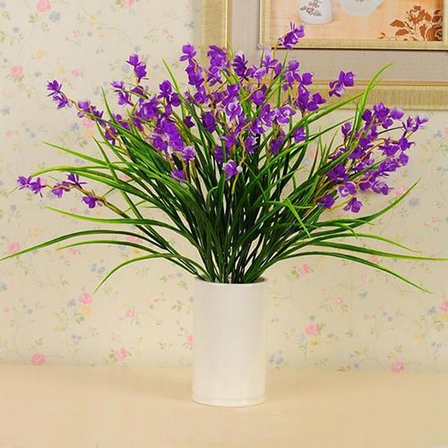  Plastic Silk Cloth High-quality Simulation Iris Flower