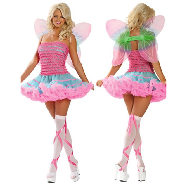  Dyremønster / Eventyr Cosplay Kostumer / Festkostume Dame Halloween / Karneval Festival / Højtider Halloween Kostumer Lys pink Patchwork