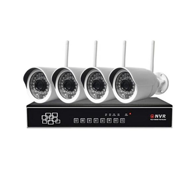  kit sinocam® 4ch 2.0mp1920 * 1080 Wireless IP Camera NVR con registrazione in tempo reale 4 canali 1080p