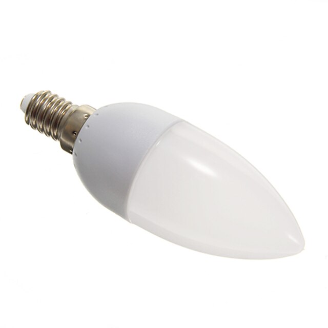  E14 LED лампы в форме свечи 10 SMD 3528 110-140 lm Холодный белый 5000-6500 К AC 100-240 V