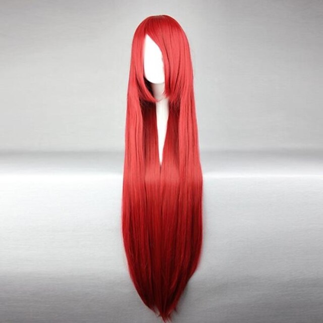  Fairy Tail Elza Scarlet Cosplay Wigs Women's 40 inch Heat Resistant Fiber Anime Wig