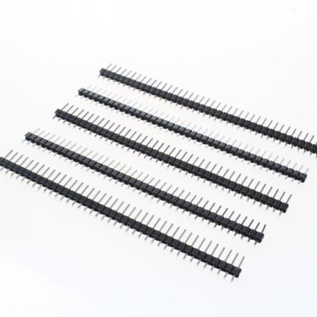  40-Pin 2.54mm Pitch Pin Headers (5 PCS)