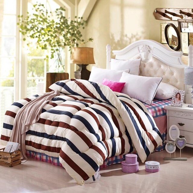  Shuian® Comforter Winter Quilt Keep Warm Thickening  Quilts with Printing Fringe Pattern