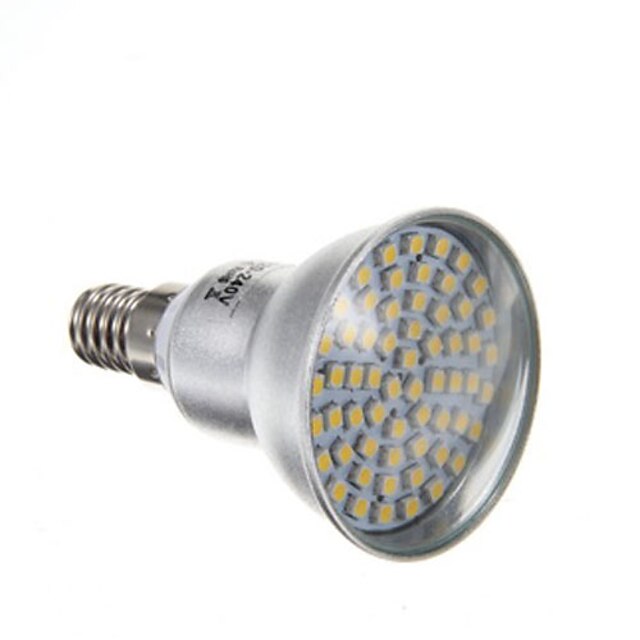  4 W LED ضوء سبوت 2800 lm E14 60 الخرز LED مصلحة الارصاد الجوية 3528 أبيض دافئ 220-240 V