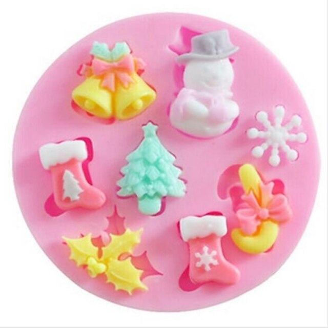  1pc Mold Christmas Silicone For Cake / Eco-friendly