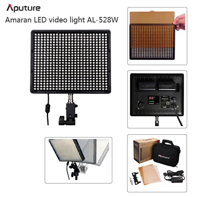  Aputure amaran al-528w LED verlichting digitale video-verlichting voor canon nikon sony F926