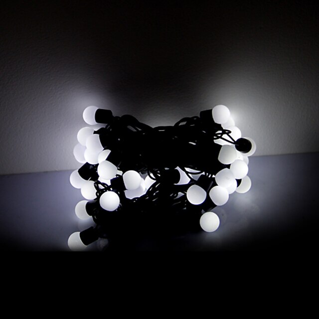  5m 50 led-uri lumini decorative de Halloween festive benzi de lumină-alb lumini cu bile (220V)