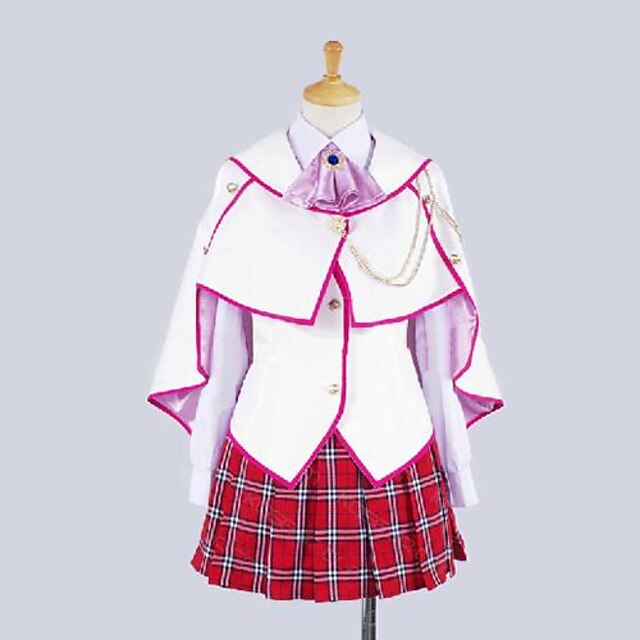  Inspireret af Cosplay Cosplay video Spil Cosplay Kostumer Cosplay Kostumer Patchwork Langærmet 背心 / Trøje / Nederdel