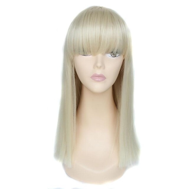  Synthetic Wig Style With Bangs Wig Blonde Women's Wig