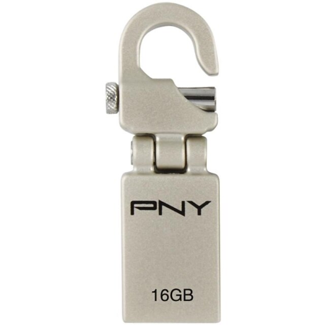  PNY mini haak attaché 16gb usb flash drive metalen stijl