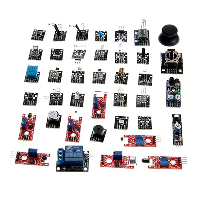  KT0012 37-in-1 Sensor Module Kit for Arduino (Works with Official Arduino Boards)