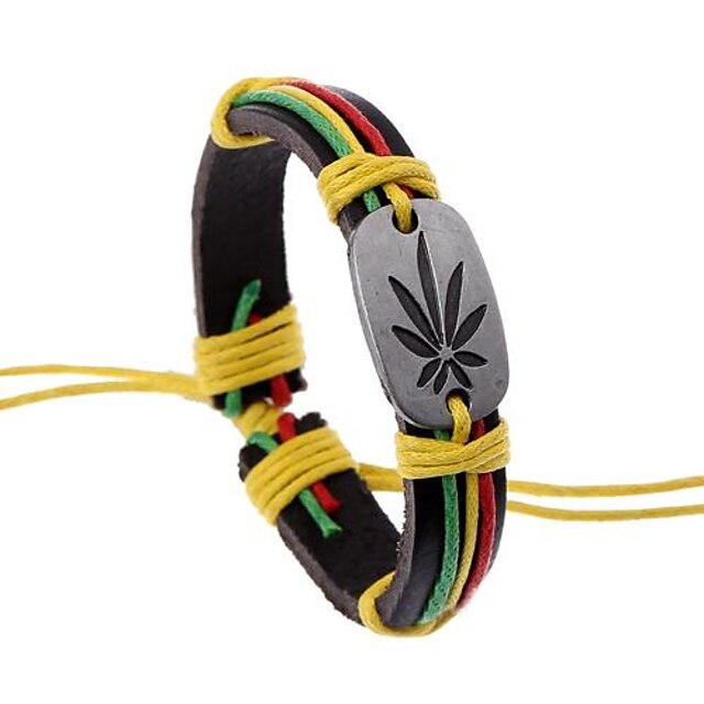  Heren ID-armband Wikkelarmbanden Lederen armbanden Uniek ontwerp Modieus Leder Armband sieraden Koffie Voor Kerstcadeaus