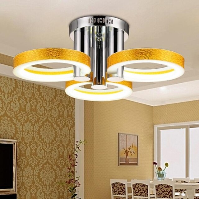  3-Light LED Plafond Lampen Metaal Acryl Chroom Modern eigentijds Traditioneel / Klassiek 90-240V