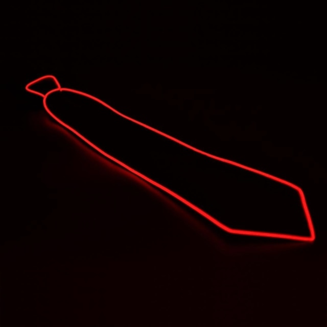  1 buc. Roșu luminos cravată de iluminat condus de iluminat accesorii de îmbrăcăminte de aprovizionare de partid