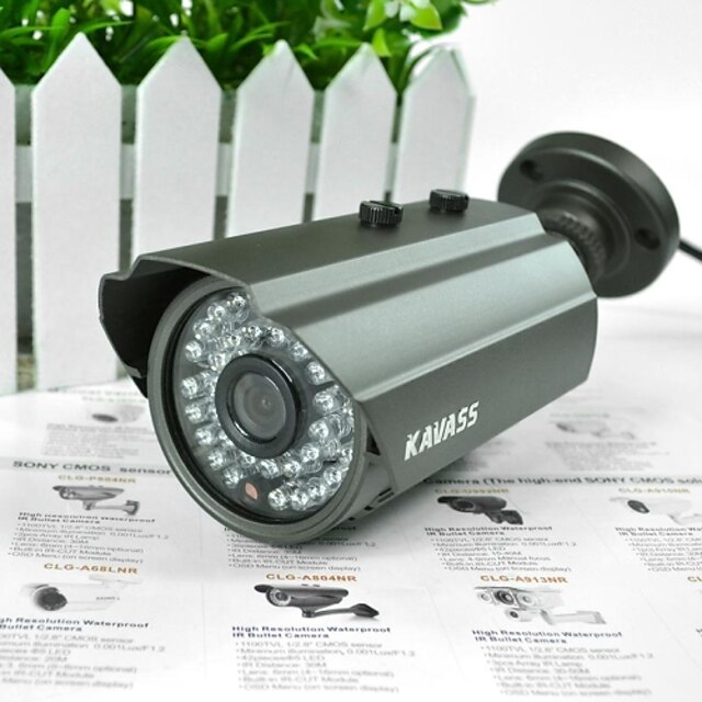  kavass® hd impermeabile 720p p2p CMOS 1.0MP telecamera ip / 36-led ir visione notturna