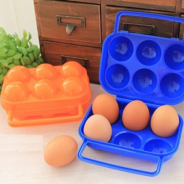  Пластиковая, портативная коробка для яиц, с 12 отверстиями, 20x19.5x7cm
