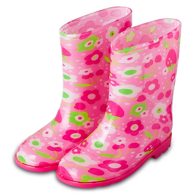  Children's Shoes Comfort Flat Heel Mid-Calf Rain Boots