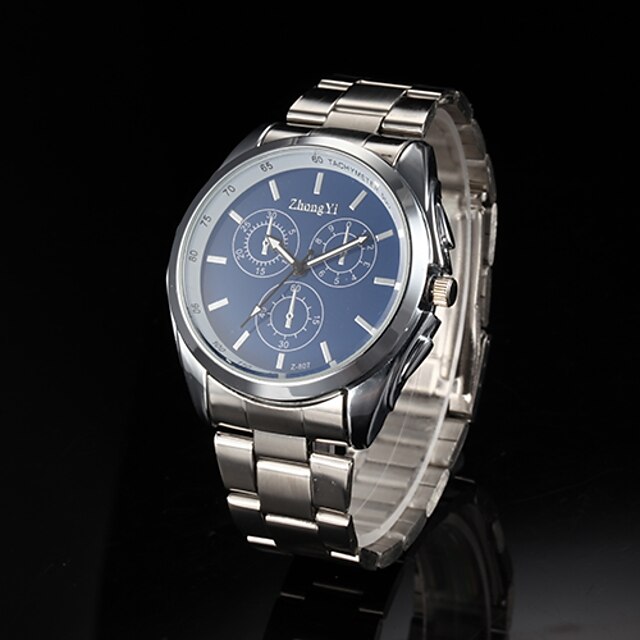  Herrn Uhr Armbanduhr Quartz Legierung Silber Schlussverkauf Analog Charme Schwarz Weiß Blau