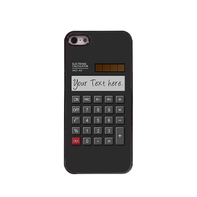  caso personalizado diseño de metal calculadora del regalo para el iphone 5 / 5s