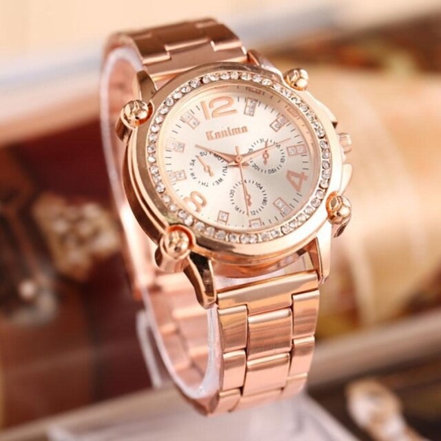  Women's Fashion Rhinestones Steel Belt Quartz Watch Cool Watches Unique Watches