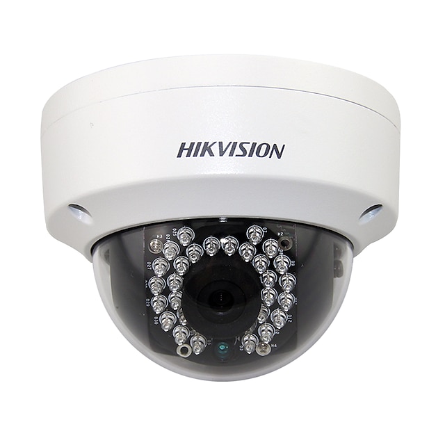  hikvision® ds-2cd2135f-is dome camera h.265 3.0mp ip cu poe / impermeabil viziune / noapte