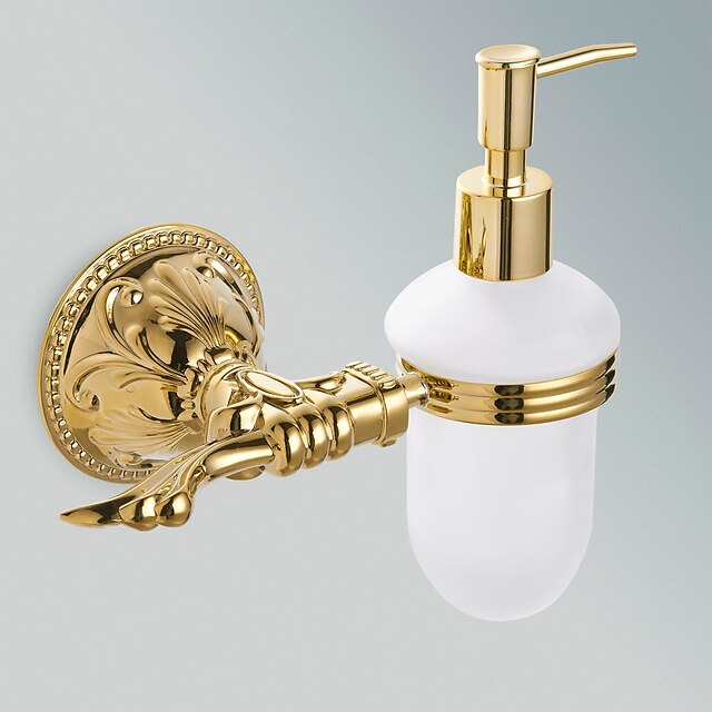  Soap Dispenser Removable Antique Brass 1pc - Bathroom