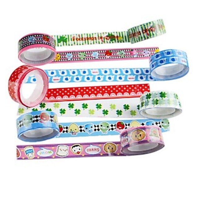  mooie lijm scrapbooking lijmen tape 2,2 m (4 stuks willekeurige kleur)