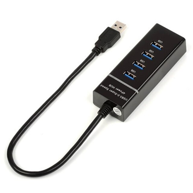  4 USB 3.0-interface med høj hastighed hub med el-stik computer ekstern usb extender